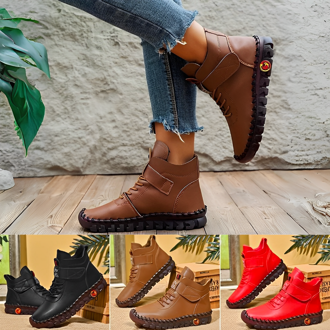 Levoire | Bottes Lisses Confortables Avec Tige En Fourrure Et Semelle Lisse