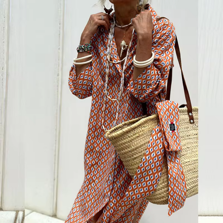 Levoire | Robe Épurée Au Style Moderne Orange