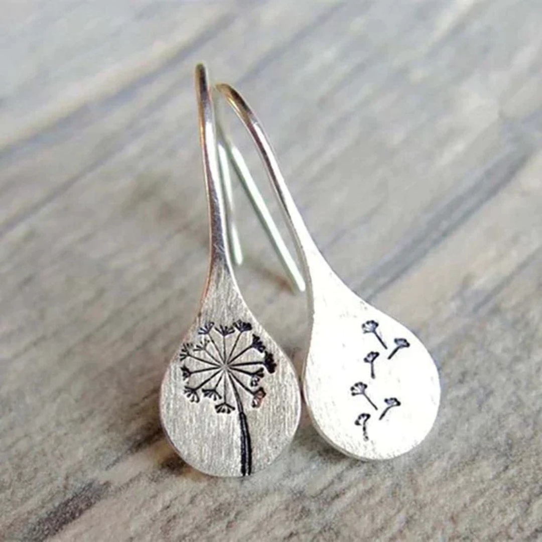 Levoire | Sterling Boucles D'Oreilles Hopeakorvakorut Voikukkalehtihopea