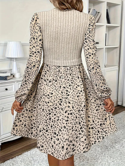 Levoire | Robe Avec Motif Floral Et Manches Longues