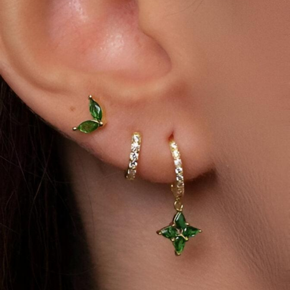 Levoire | Boucles D'Oreilles Trio Femme Or