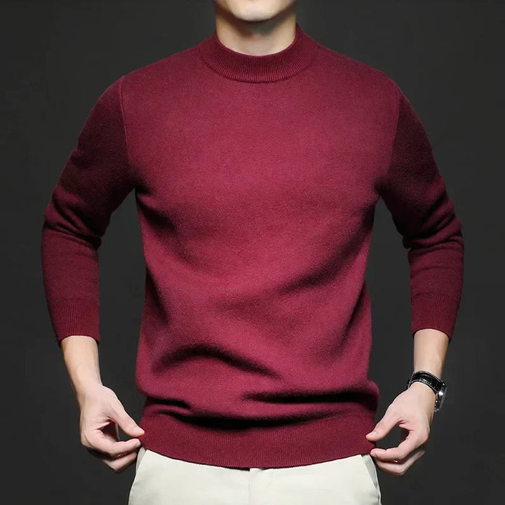 Levoire | Polo en maille fine pour hommes Bordeaux