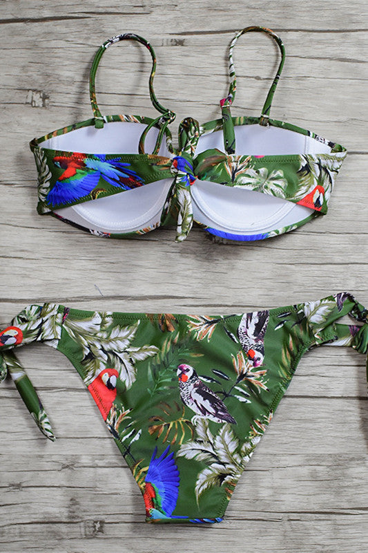 Levoire | Imprimé Maillot de bain à nouer sur les côtés