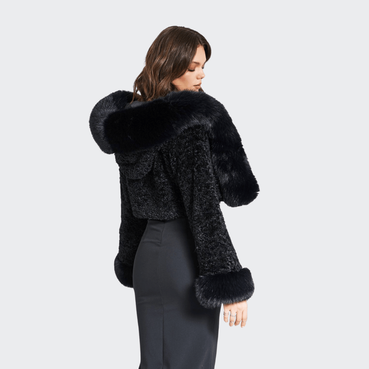 Levoire | Manteau En Fausse Fourrure Avec Capuche