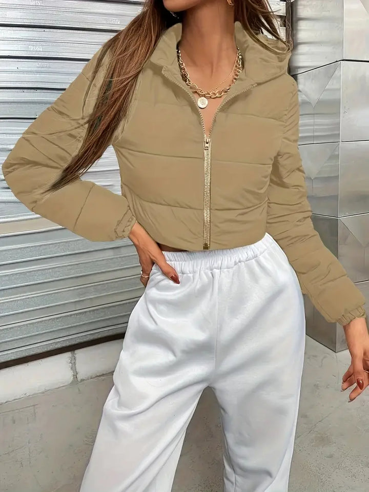 Levoire | Veste Parka Cropped À Capuche Pour Femmes