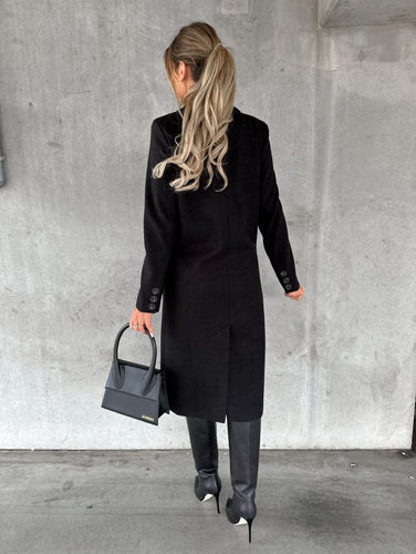 Levoire | Manteau Long Pour Femmes Avec Boutons Et Col Élégant