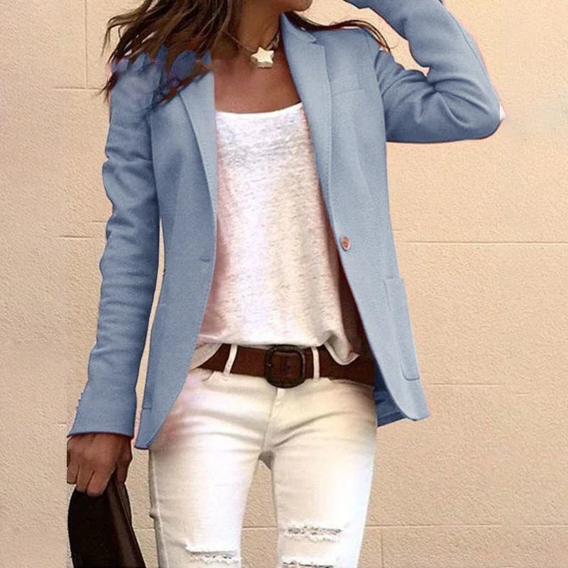 Levoire | Blazer Ajusté Femme Bleu