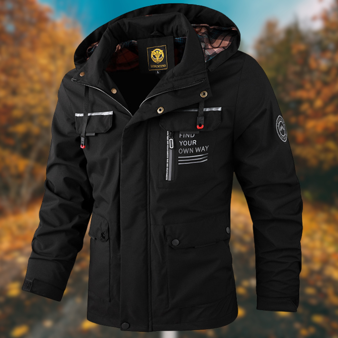 Levoire | Veste Homme Avec Capuche Noir