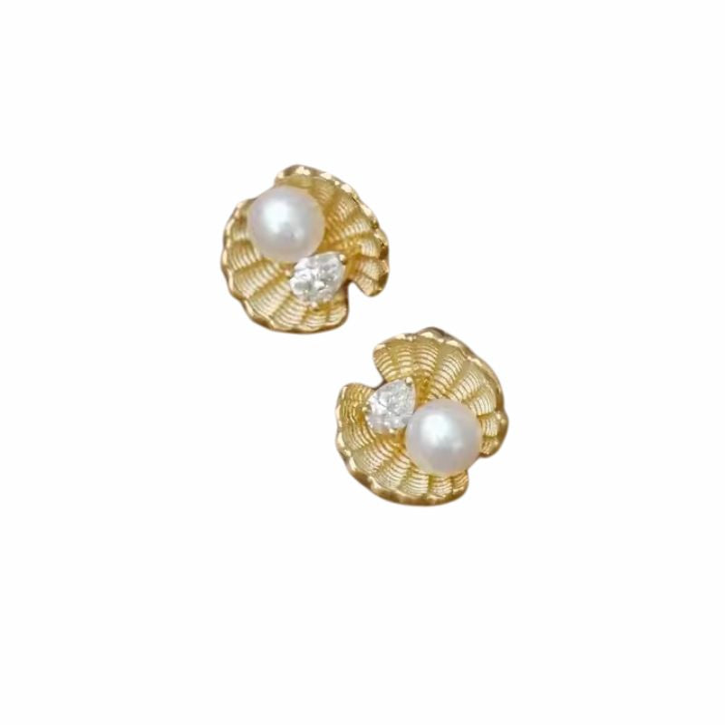 Levoire | Boucles D'Oreilles Courbées Perles Françaises