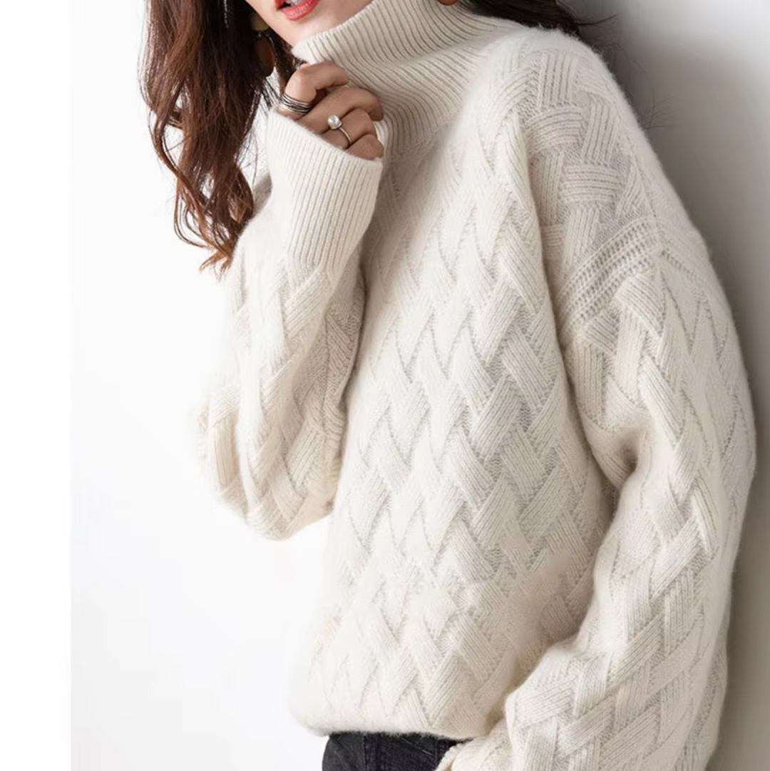 Levoire | Pull Surdimensionné Douillet Avec Sensation Cachemire Blanc