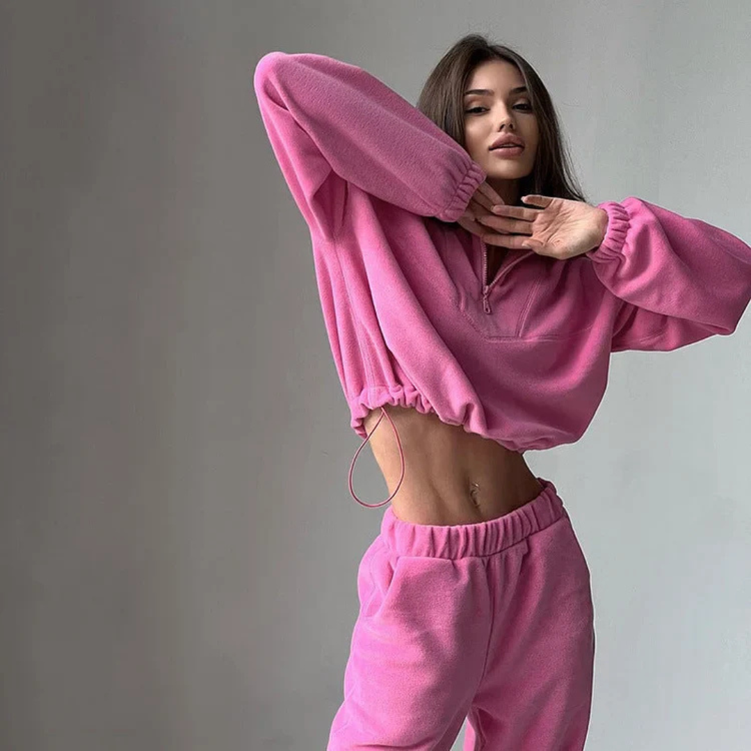 Levoire | Pull Avec Col Pour Femmes Chaud Rosa