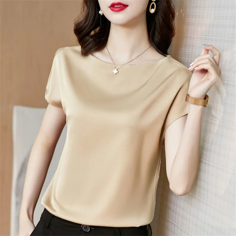 Levoire | Ivy Top - Satin Et Style Beige