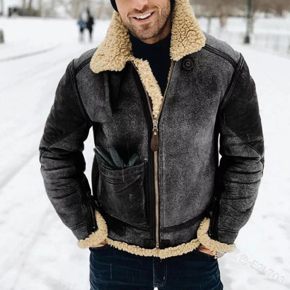 Levoire | Jacket Hommes Chaud Toutes Saisons Gris foncé