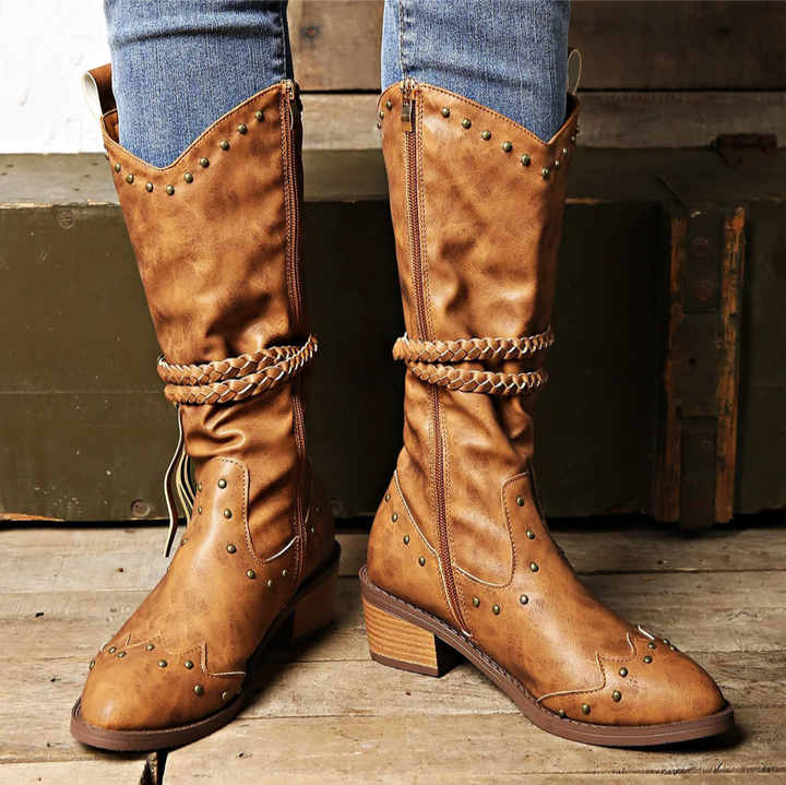 Levoire | Bottes Western FR Femmes Braun