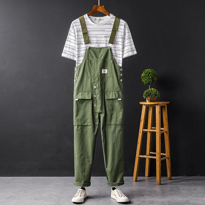 Levoire | Salopette Cargo pour Hommes Vert