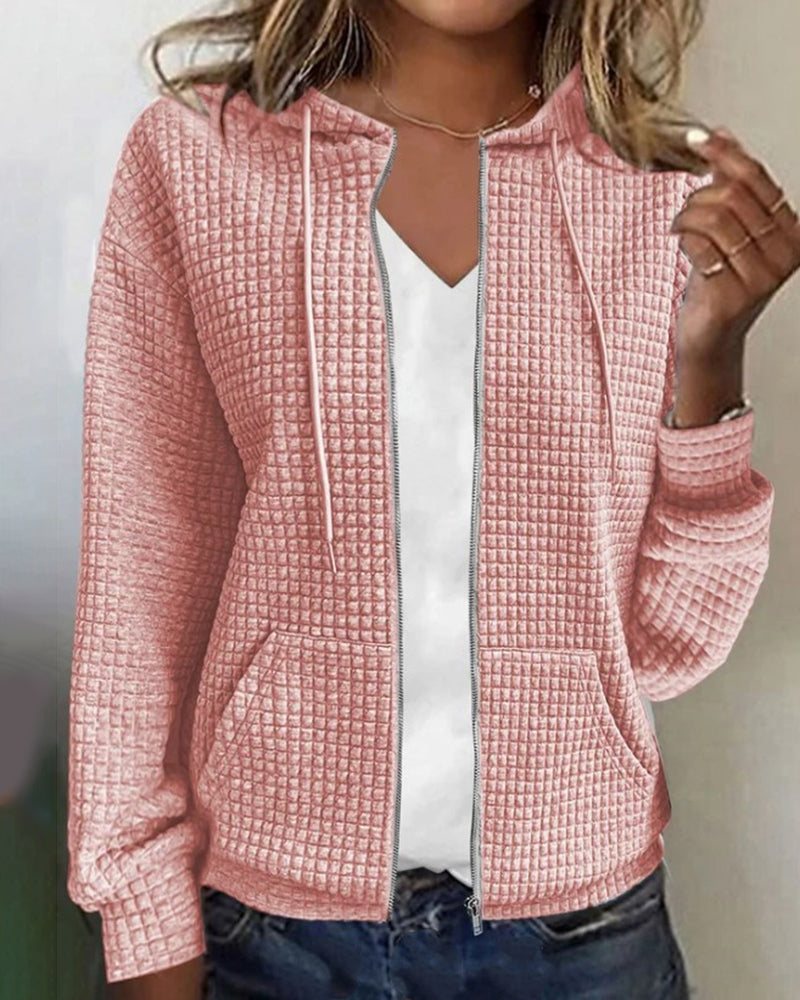 Levoire | Sweat-Shirt À Capuche Et Poches À La Mode Pour Femmes Rosa