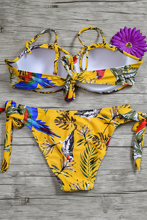 Levoire | Imprimé Maillot de bain à nouer sur les côtés
