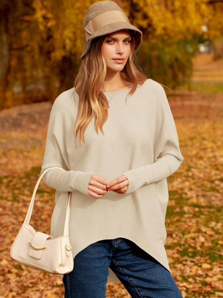 Levoire | Pull En Tricot Femmes Au Design Classique Abricot