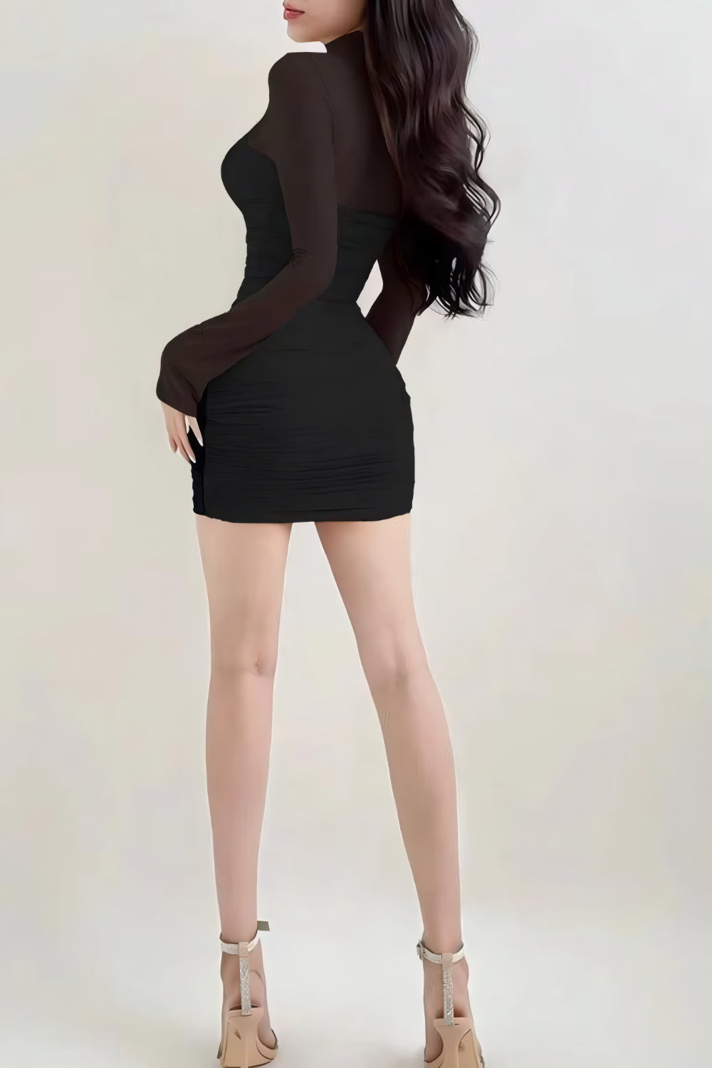 Levoire | Robe Mini Bodycon Noire pour Femme Robe Élégante pour Femme