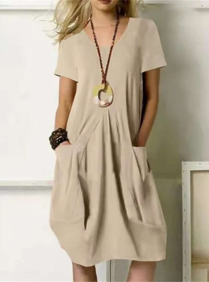 Levoire | Robe mi-longue élégante Khaki