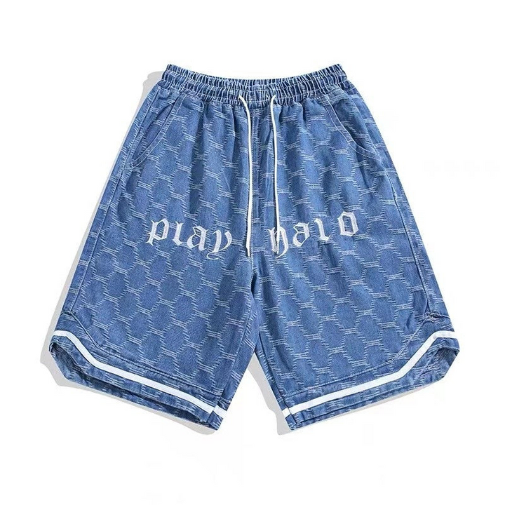 Levoire | Hommes Décontracté Short Court Large Été Shorts Bleu
