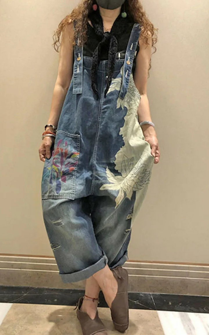 Levoire | Salopette En Denim Pour Femmes Style Bohème Et Confort