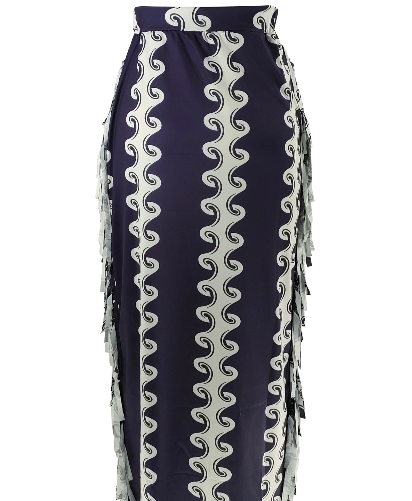 Levoire | Jupe Taille Haute Avec À Franges