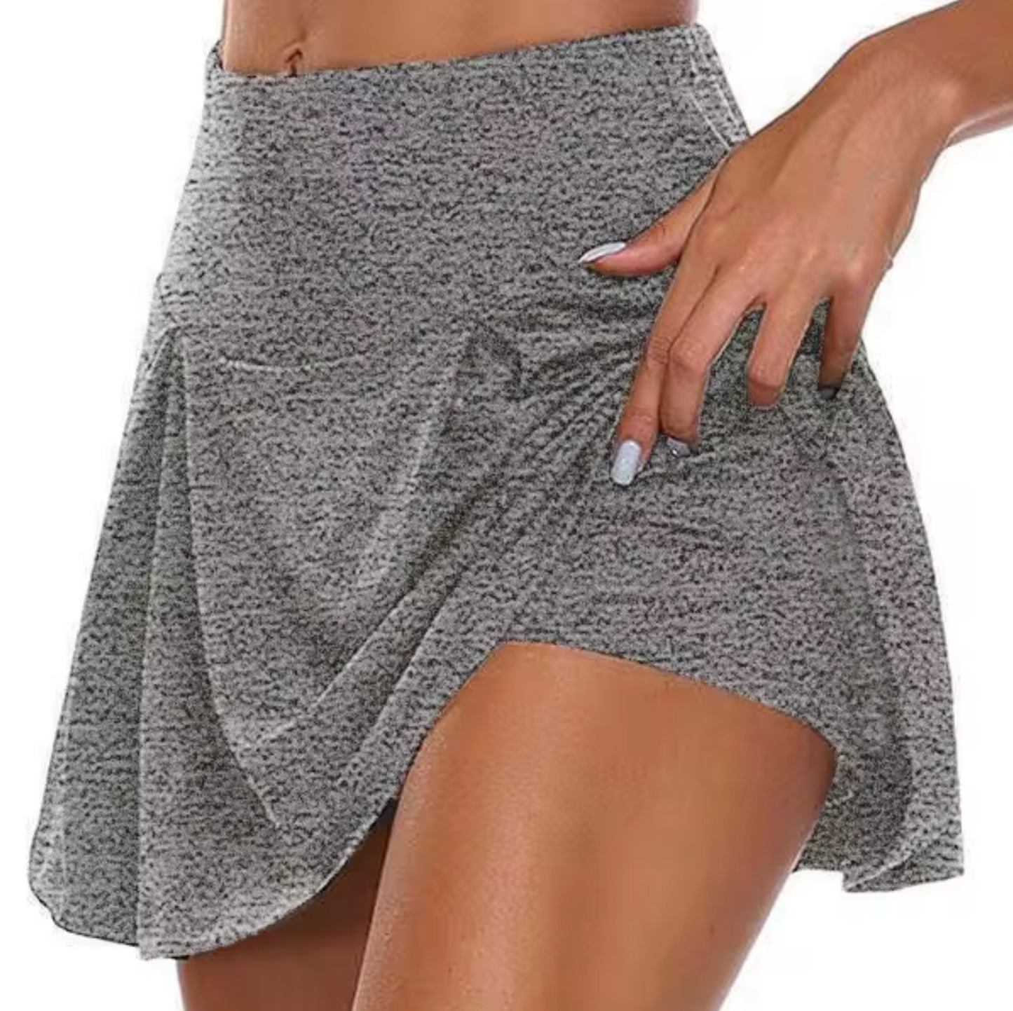 Levoire | Jupe Sportive Taille Haute Gris clair