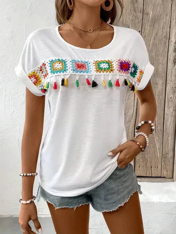 Levoire | T-Shirt Brodé Blanc