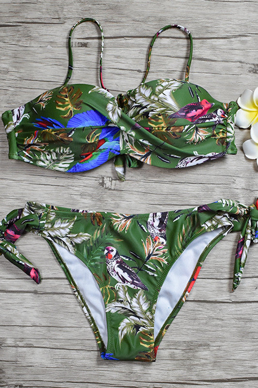 Levoire | Imprimé Maillot de bain à nouer sur les côtés