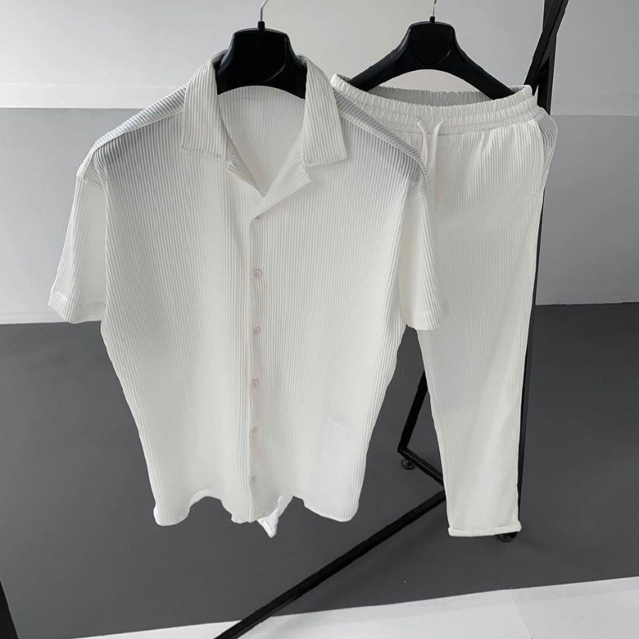 Levoire | Grande Taille Hommes Ensemble Blanc