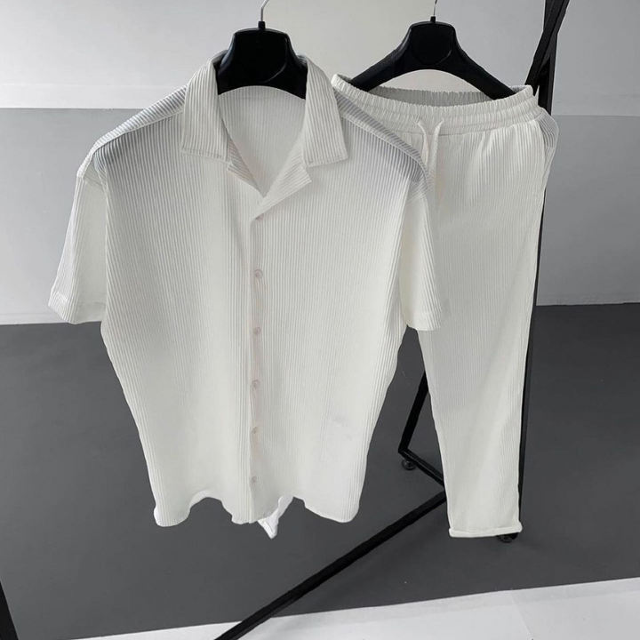 Levoire | Grande Taille Hommes Ensemble Blanc