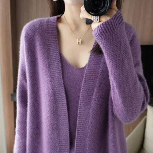Levoire | Gilet Femme Ouvert Doux en Maille Superposé