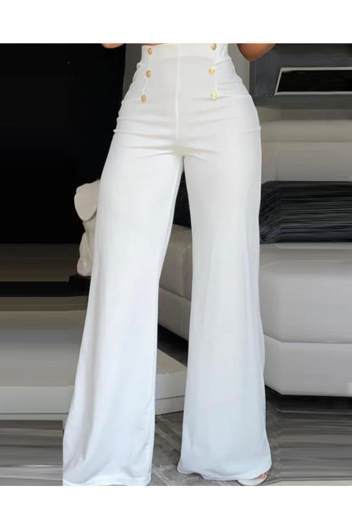 Levoire | Pantalons Larges Pour Femmes Pour Un Look Décontracté Blanc