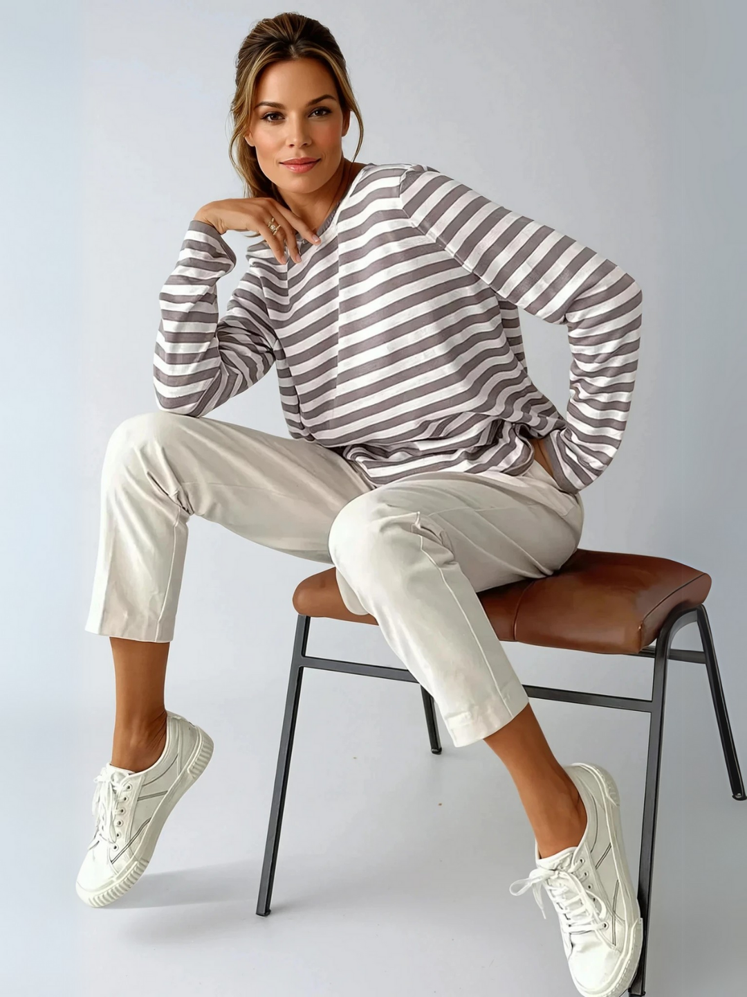 Levoire | T-Shirt Pariser Raido Col Rond Café