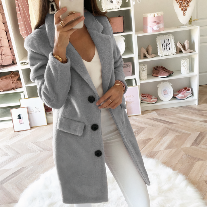 Levoire | Long Femmes Manteau Noir Gris