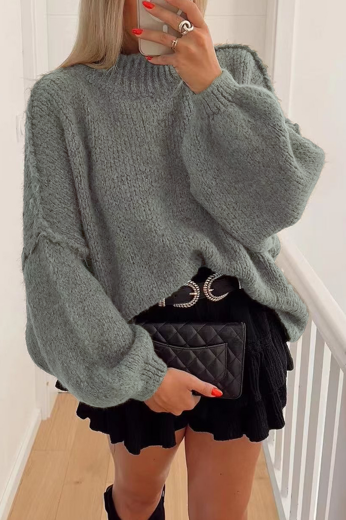 Levoire | Pull Uni Avec Col Rond Pour Un Usage Quotidien Idéal Pour Toutes Les Occasions Vert foncé