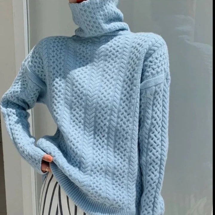 Levoire | Col Roule Cachemire Doux Et Chic Bleu Pastel