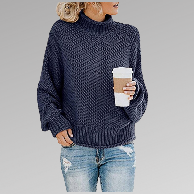 Levoire | Pull En Tricot De Luxe Confort Bleu