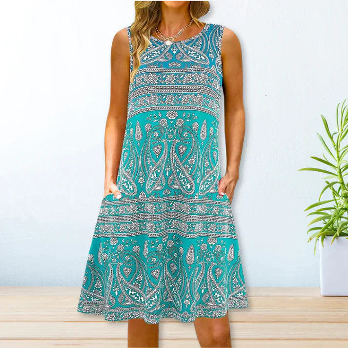 Levoire | Robe Loose Décontractée Turquoise