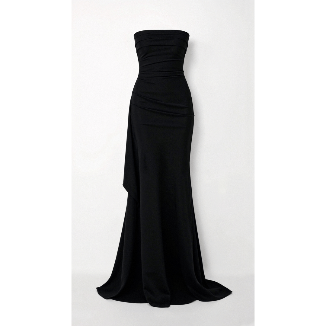 Levoire | Robe D'Invite De Mariage Froncée Sans Bretelles Pour - Femmes - Maxi