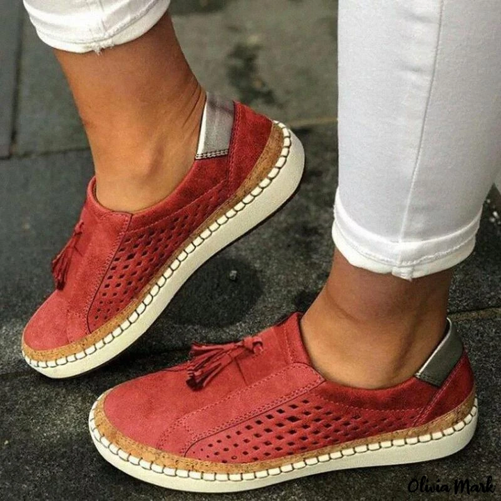 Levoire | Avec Pompons : Mocassins Élégants Décontractés Avec Petit Talon pourriture
