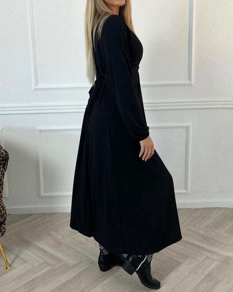 Levoire | Robe Unie À Manches Longues