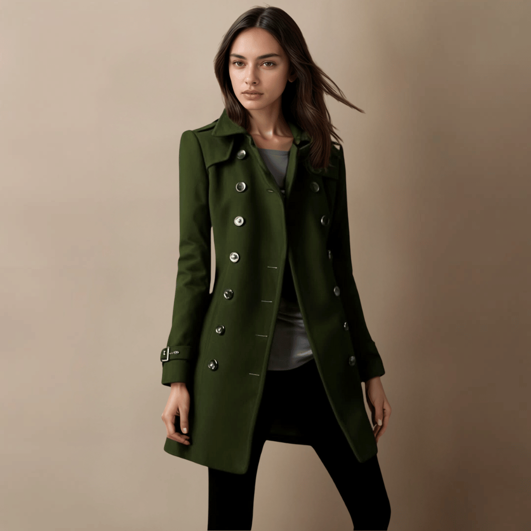 Levoire | Manteau D'Hiver Élégant Pour Femmes Vert