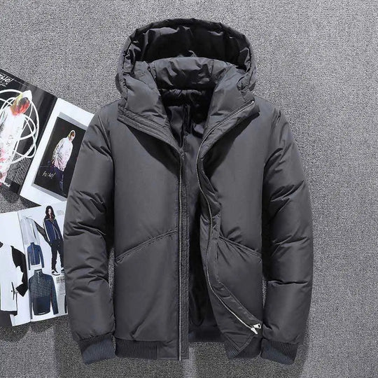 Levoire | Veste à capuche à manches longues zippée Gris