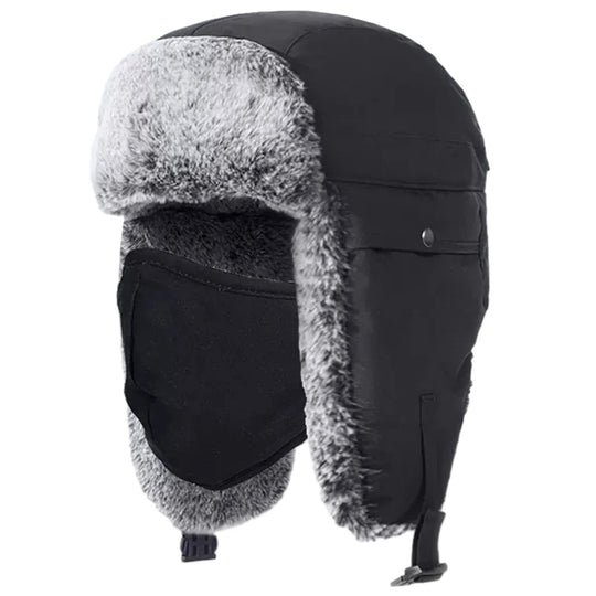 Levoire | Bonnet Thermique Imperméable Avec De Longues Oreilles Noir 2