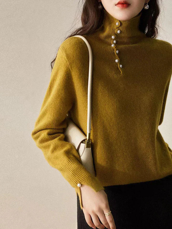 Levoire | Pull Vintage À Boutons Avec Sensation De Cachemire