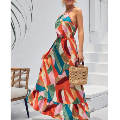 Levoire | Robe maxi d'été pour femmes halter