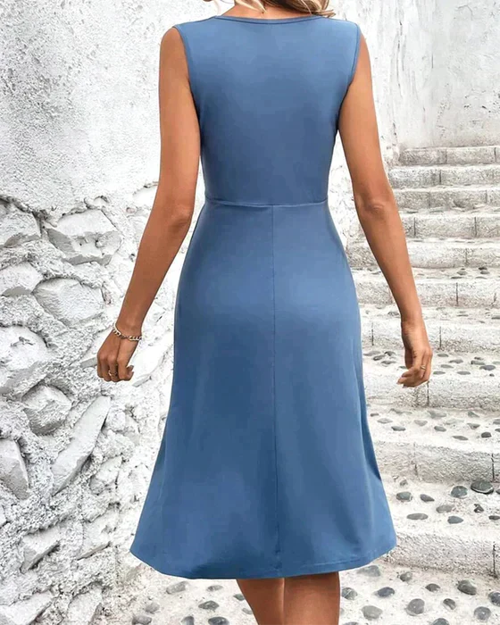 Levoire | Robe sans manches avec décolleté en V