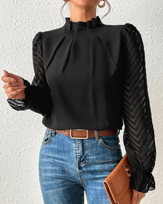 Levoire | Chemise À Manches Longues Légère Et Élégante Noir